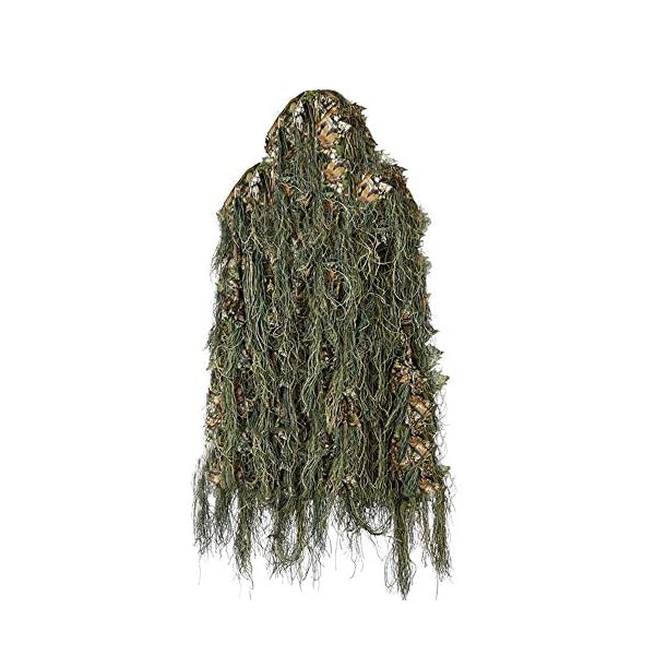 WZHCLOTHING Dschungeltarnung Kleidung 3D Kleidung Geeignet Für Wald Fotografie Bergsteigen Ausbildung Multi-Size… – Bild 3