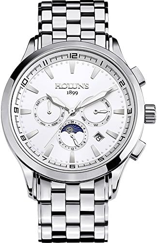 Men's Multifunction Stainless Steel Luminous Calendar 24H Sapphire Water Resistant Automatic Watch