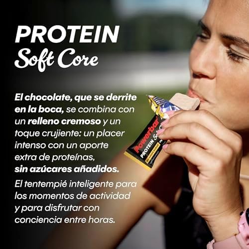Barritas de Proteína - Soft Core - Dark Chocolate Brownie - 12x48 g - Barrita Proteica Alta en Proteínas y Baja en Azúcar