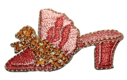 ID 8450 High Heel With Bow Patch Dress Shoe Fashion Embroidered Iron On Applique