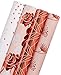 WRAPAHOLIC Wrapping Paper Roll - Rose Gold Floral, Dandelion, Lines and Polka Dots for Wedding, Birthday, Baby Shower - 4 Rolls - 30 inch X 120 inch Per Roll