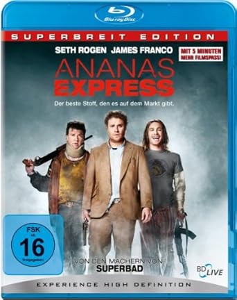 Ananas Express Superbreit Edition Blu Ray Amazon De Perez Rosie Franco James Hader Bill Rogen Seth Truglio Joe Leo Napiontek Arthur Scannell Brian Green David Gordon Perez Rosie Franco James Dvd Blu Ray