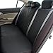 FH-PU007013 Deluxe Leatherette Bench Seat Covers, 40/60, 60/40, 50/50 and 40/20/40 split, Black color