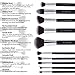 Makeup Brush Set: best 10 makeup brushes, Silky, Soft and make up brushes Plus Holder Case and a Compact Mirror 30-day by Beauty Lally
