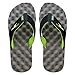 PR SOLES Recovery Flip Flops | Sandals for Men and Women | Great for Athletes | Green/Gray,XL | (M) 10 - 11