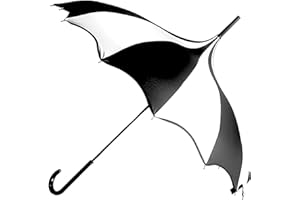 Gothic Rebel Full Size Dark Wing Pagoda Umbrella - Ideal for All Weather, Perfect for Vampires, Gothic Enthusiasts, and Lovers of Unique Bat Wing Style
