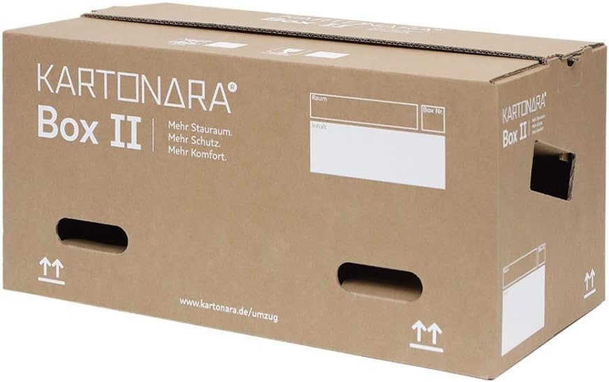 60 Stück stabile Umzugskartons KARTONARA Box II 2wellige Profi