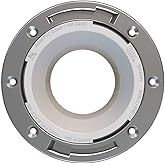 Oatey 3 in. x 4 in. PVC Closet Flange with Stainless Steel Ring without Test Cap