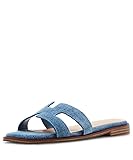 Madden Girl Women's Hailey Sandal, Denim, 9