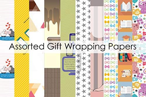 eVincE - thoughtful PRESENTationseVincE Wrapping Paper - Pack of 10 Large Gift Packing Paper with 28" x 20" - Multi Occasion Gift Paper for Diwali, Birthday, Wedding, Party Decor - Premium Recyclable Gift Wrapper with Fun Facts