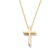 Gelin Dainty Cross Necklace 10K or 14K Solid Gold