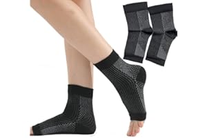 Plantar Fasciitis Socks for Men & Women - All Day Compression Foot Sleeves with Arch & Ankle Support for Heel Pain Relief, Ac
