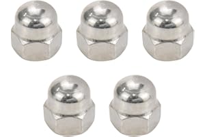 Dahszhi 5 Pcs 7/16-14 Acorn Hex Cap Nuts,Acorn Nuts 304 Stainless Steel Hex Nut