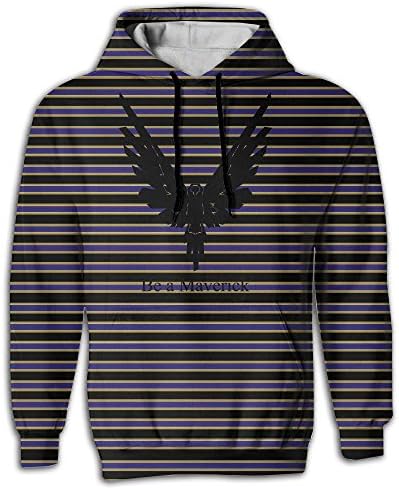 WeiGo Hoodies Men's Logan Pual Maverick Logo Pullover Graphic Athletics Sweatshirt Drastring Hoodies - Full 3D Printed With 2 Pockets