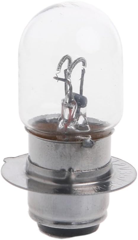 Julianne T19 P15D-25-1 DC 12V 35W White Headlight Double Filament Bulb For Motorcycle