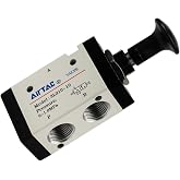 Push-Pull Valve AirTAC 3L310-10 3/8" NPT 3/2 Way Hand Lever 2 Position 3 Way Pneumatic Air Manual Control Direct Acting Type 0-145 PSI