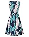 KILIG Women's Casual V Neck Floral Wrap Sundresses Sleeveless A Line Elegant Summer Dresses with Pockets (A5-Floral, Medium)