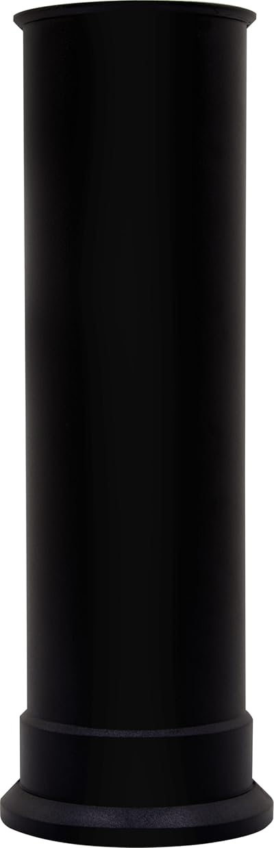 Adam Straight Pipe for Stove Black, 385 x 132 x 132 mm, Fully Assembled