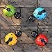 Juegoal Outdoor Metal Wall Art Ladybug Sculpture, Rustic Garden Decor Hanging for Patio, Fences, Porches Decoration, 4 Pack