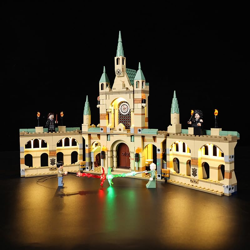 Kyglaring LED Lighting Kit (No Model) - Compatible with Lego 76415 Harry Potter The Battle of Hogwarts Building Blocks Model Set - Only Leds No Brick Set (Classic Version)