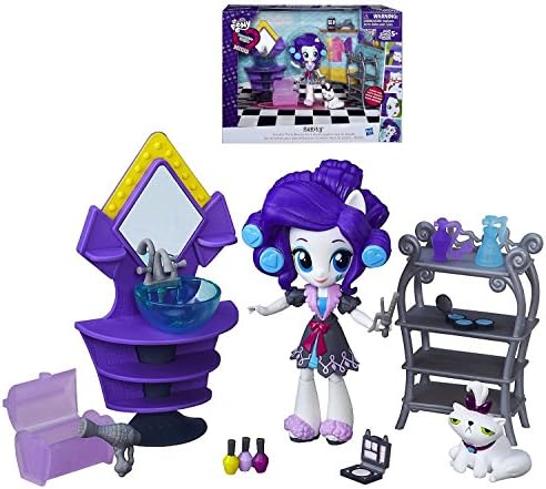 Rarity Slumber Party Beauty My Little Pony Playset with Pet 4.5" IN STOCK