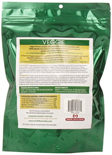 Northfin Food Veggie Formula 2mm Pellet 500 Gram Package