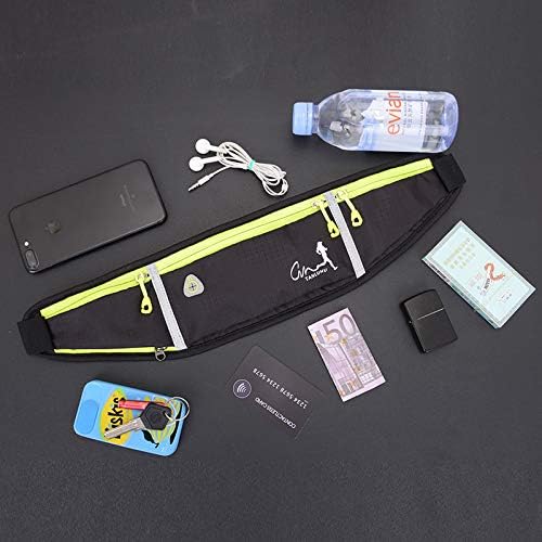 TuTuShop Lightweight Running Belt Adjustable Running Waist Pack with Elastic Strap Running Pouch Phone Holder Accessories for iPhone Samsung,Workout Fanny Pack for Men/Women (Black) - Image 5