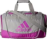 adidas Defender II Small Duffel Bag, Small, Light Onix/Shock Purple