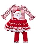 Rare Editions Santa Pettiskirt and Legging Set