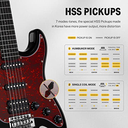 Donner 39 Inch Electric Guitar Beginner Kit Full Size Solid Body