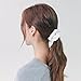 Whavel 12 Pack Hair Scrunchies Velvet Elastics Scrunchy Bobbles Soft Hair Bands Hair Ties, White