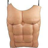 Jesdo Fake Muscle Halloween Costume Funny Chest Chritmas Props Cosplay Makeup