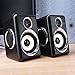 Computer Speakers BeBomBasics SP10S USB Multimedia Audio for Laptop PC or TV,Four Loudspeaker Diaphragm(BK+Silver)