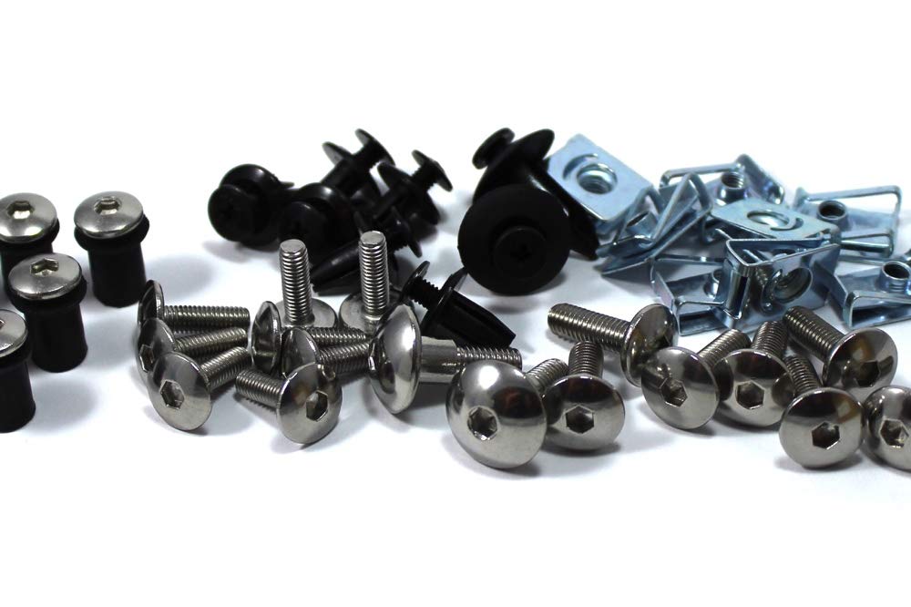 Speedy Fasteners fits Suzuki GSX-R 600 K6-K7 2006-2007 Stainless Steel Fairing Bolt Kit for Fairings & Screen