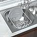 Simple Houseware Dish Drying Rack Drainer Basket w/Utensil Caddy, White