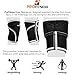 Knee Sleeves Weightlifting Women & Men - 7mm Thick Lifting Knee Sleeves Provides Knee Support for Men & Women crossfit for Squats (Black, Small)