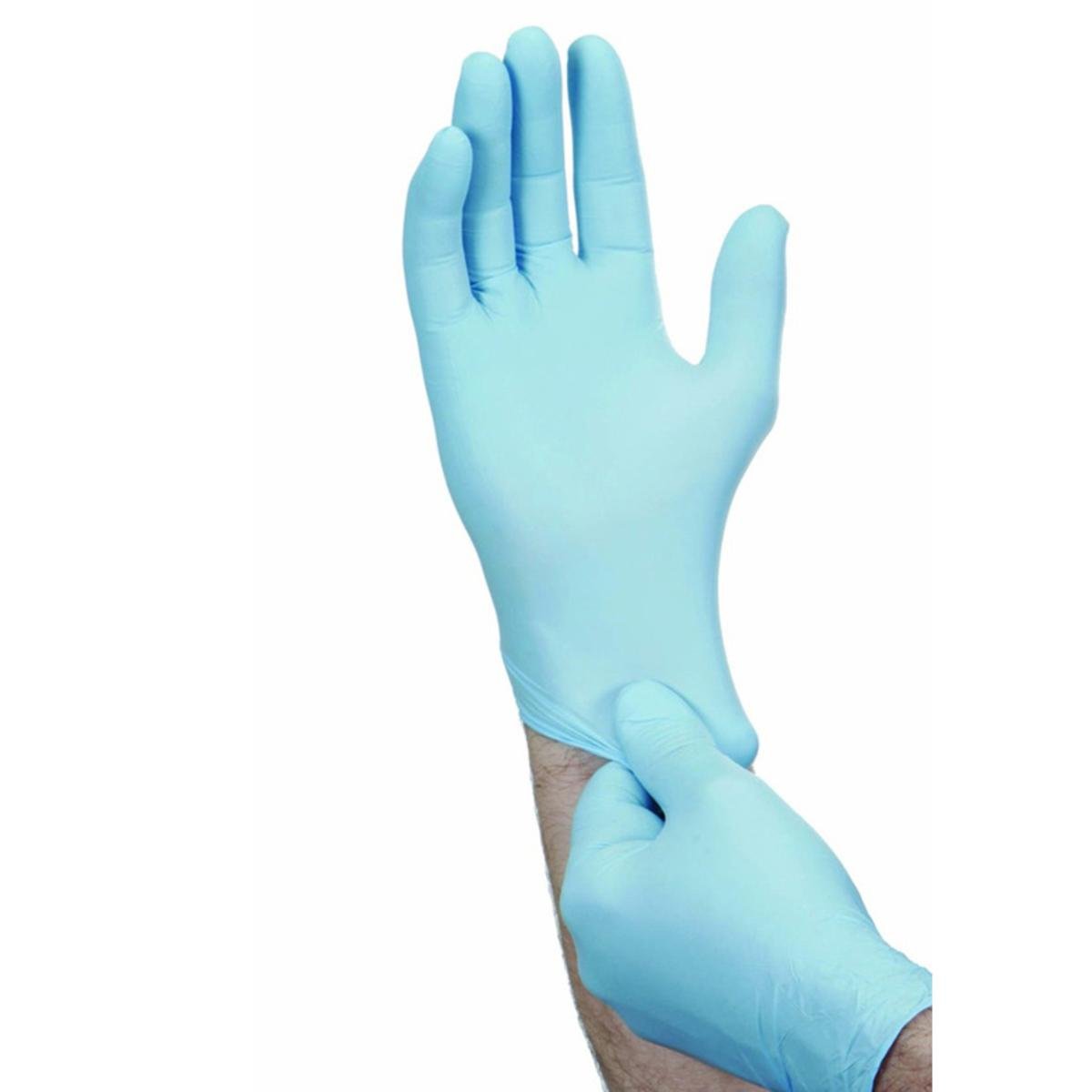 SHIELD GD19XL Powder-Free Gloves, Nitrile, X-Large, Blue (Pack of 100)