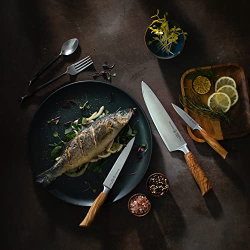 Messermeister Oliva Elite Stealth 8” Chef’s Knife Fine German Steel