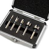 Industrial Countersink Drill Bit | 5pc Set Tri-Flat