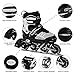 Otw-Cool Adjustable Inline Skates for Kids and Adults, Outdoor Blades Roller Skates with Full Light Up LED Wheels, Safe and Durable Inline Roller Skates for Girls and Boys, Men and Women