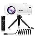 QKK [2020 Upgrade 4200Lux] Potable Mini Projector [with Tripod] LED Projector Full HD 1080P Supported, 170" Display for TV Stick, Video Game DVD Player, Smartphone Home Theater, Dual USB Port primary