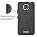 Moto C Case,Mama Mouth Shockproof Heavy Duty Combo Hybrid Rugged Dual Layer Grip Cover with Kickstand For Motorola Moto C (With 4 in 1 Free Gift Packaged),Black