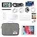Universal Electronics Accessories Organizer, Waterproof Portable Cable Organizer Bag,Travel Gear Carry Bag for Cables (L, Upgrade Verison-Grey)