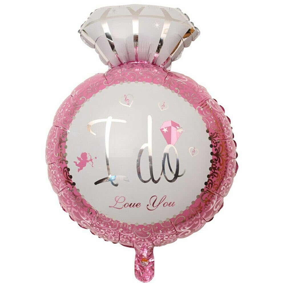 Pink Ring Foil Balloon, 65cm (2 pack)