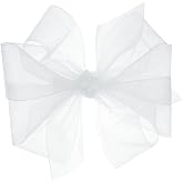 Wee Ones Girls’ Hair Bow – Premium Grosgrain Ribbon With Knot Wrap, No-Slip Clip, Baby Size, Red Color