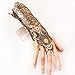 Charm.L Grace Gothic Black Lace Bracelet Steampunk Slave Wristband Ring Sexy Halloween Wedding Accessories