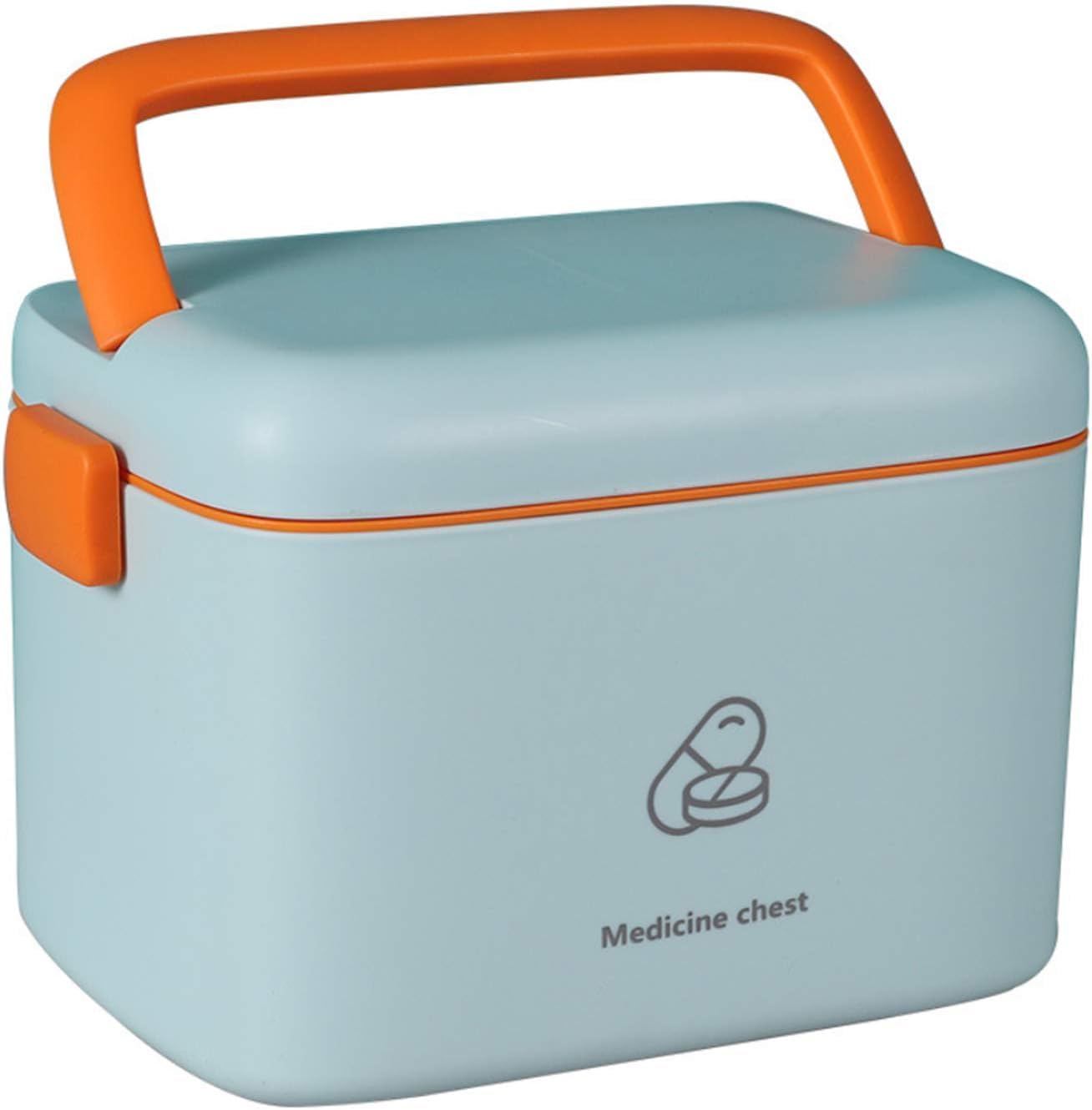 AIWEIYER Medical Box Storage Box First Aid Kit-Family First Aid Box Portable Diagnostic Medicine Box Children's Storage Box Multi-layer Medicine Box（Light blue）