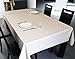 LEEVAN Heavy Weight Vinyl Square Table Cover Wipe Clean PVC Tablecloth Oil-Proof/Waterproof Stain-Resistant-54 x 108 Inch (Polka Dot)