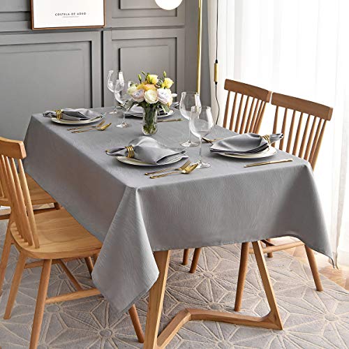 maxmill Jacquard Table Cloth Swirl Pattern Spillproof Wrinkle Resistant ...