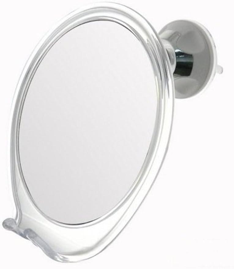 No Fog Shower Mirror with Rotating, Locking Suction